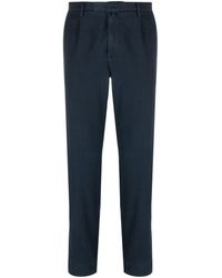 Briglia 1949 - Logo-patch Cotton Tapered Trousers - Lyst
