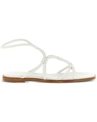Gianvito Rossi - Leather Flat Sandals - Lyst