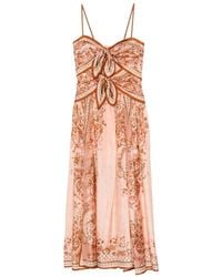 Zimmermann - Aster Silk Long Dress - Lyst