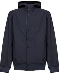 Stone Island - Jacket With Hood And Water- And Wind-Resistant Membrane - Lyst