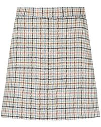 See By Chloé Wool Checked Skirt | Lyst