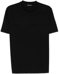 Emporio Armani - Logo Cotton T-Shirt - Lyst