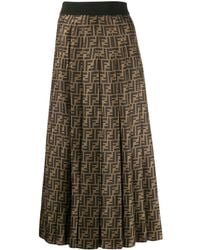 fendi maxi skirt