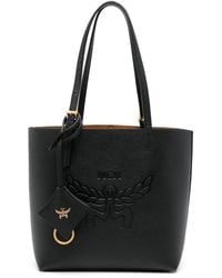 MCM - Shopping Bag With Logo - Lyst
