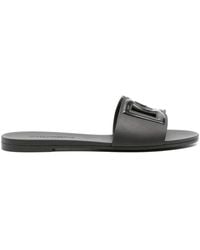 Dolce & Gabbana - Leather Slides - Lyst