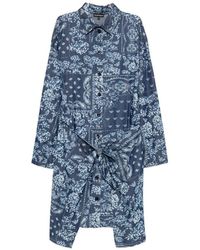 Emporio Armani - Cotton Chemisier Dress - Lyst