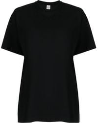 Totême - Crew-neck Cotton T-shirt - Lyst