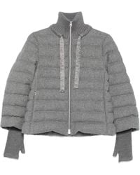 Herno - Cashmere And Wool Padded Jacket - Lyst