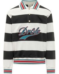 Drole de Monsieur - Logo Stripe Polo Shirt - Lyst