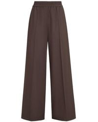 Brunello Cucinelli - Loose Fit Wool Trousers - Lyst