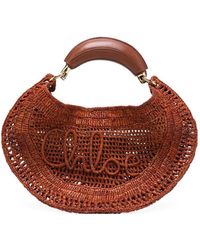 Chloé - Summer Banana Rafia Hobo Bag - Lyst