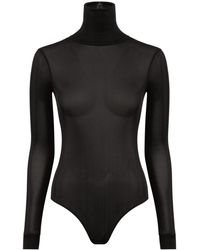 Maison Margiela - High-Neck Bodysuit - Lyst