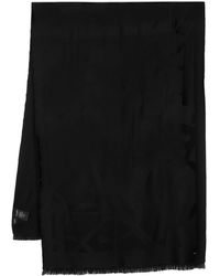 Saint Laurent - Monogram Wool Jacquard Scarf - Lyst