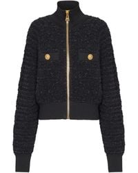 Balmain - Giacca Bomber Con Zip - Lyst