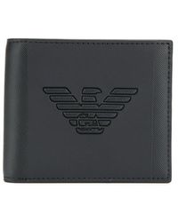 Emporio Armani Portafoglio con stampa - Nero