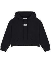 MM6 by Maison Margiela - Logo Cotton Hoodie - Lyst