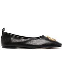Flat shoes di Tory Burch in Blu Donna Scarpe da Scarpe basse e piatte da Ballerine e scarpe basse 