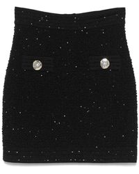 Balmain - Viscose Blend Skirts - Lyst