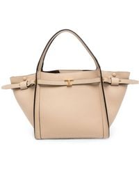 Tod's - T Timeless Small Leather Tote Bag - Lyst