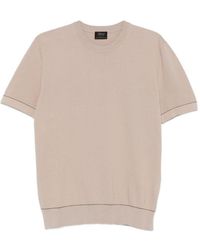 Brioni - Piquet Cotton T-Shirt - Lyst
