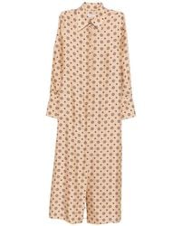 Alberto Biani - Silk Chemisier Dress - Lyst