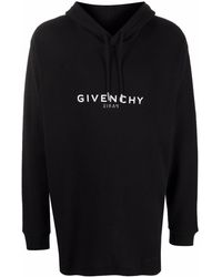 Givenchy Logo-print Cotton Hoodie - Black
