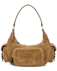 Miu Miu - Pocket Velvet Shoulder Bag - Lyst