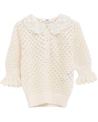 Chloé - Wool And Silk Blend Sweater - Lyst