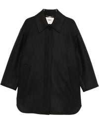 Fendi - Wool Midi Coat - Lyst