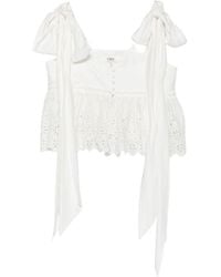 Chloé - Embroidered Top - Lyst