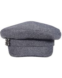 Roger Vivier - Rv Broche Wool Sailor Hat - Lyst