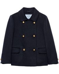 Prada - Cashgora Double Jacket - Lyst