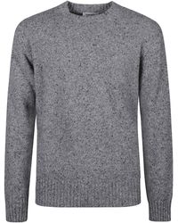 Kangra - Round Neck Fine Wool Sweather - Lyst