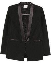 forte_forte - Wool Blend Smoking Jacket - Lyst