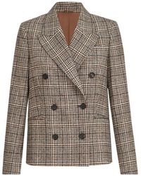 Brunello Cucinelli - Wool Double-Breasted Jacket - Lyst