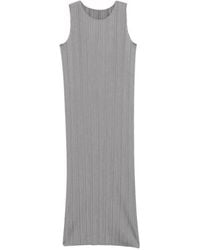 Pleats Please Issey Miyake - Pleated Long Dress - Lyst
