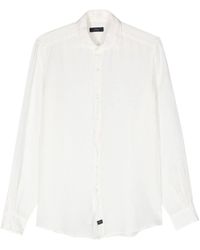 Fay - Long-sleeves Linen Shirt - Lyst