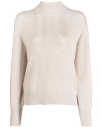 Brunello Cucinelli - High Neck Cashmere Sweater - Lyst