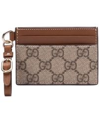 Gucci - Portacarte Gg Emblem Con Cinturino - Lyst