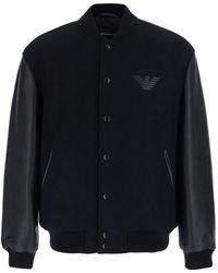 Emporio Armani - Logo Bomber Jacket - Lyst