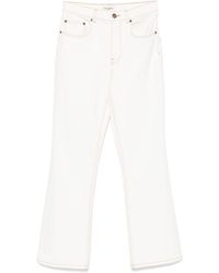 Tory Burch - Flared Leg Denim Jeans - Lyst