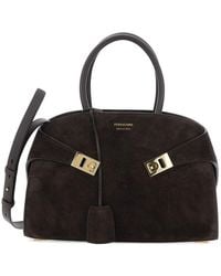 Ferragamo - Hug Small Leather Handbag - Lyst