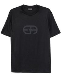 Emporio Armani - Logo Cotton T-Shirt - Lyst