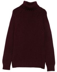 Base London - Wool Turtle-Neck Sweater - Lyst