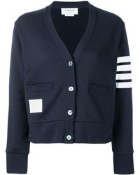 Thom Browne - Cardigan con righe oversize - Lyst