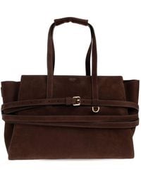Moschino - Tie Me Leather Handbag - Lyst