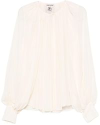 Semicouture - Silk Blend Blouse - Lyst