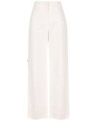 Fendi - Cotton Trousers - Lyst
