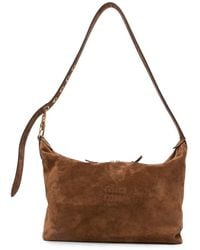 Miu Miu - Spirit Suede Leather Shoulder Bag - Lyst