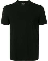 Giorgio Armani - Slim Fit Cotton T Shirt - Lyst